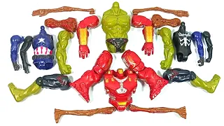 Merakit Mainan Hulk Buster, Hulk Smash, Captain America ,Venom Carnage And Siren Head Action Figures