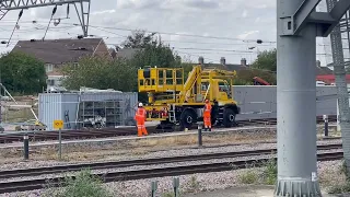 freight and passenger trains at Peterborough 1/08/22