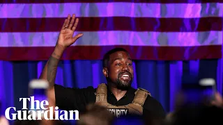 Kanye West makes chaotic presidential rally debut in South Carolina