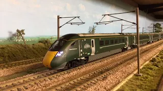 Hitachi IET with DCC sound. Arrives on electric, departs on diesel