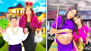 MADRE RICA vs MADRE POBRE *Nos hicieron sentir mal* 😭💔 | Karla Bustillos