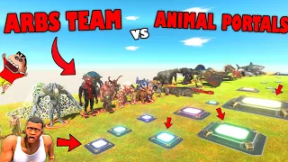 ARBS All Unit TEAM vs SHINCHAN and CHOP and AMAAN TEAM PORTALS in Animal Revolt Battle Simulator