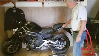 Carrito para mover moto sin caballete en garage