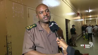 Officials raid a section at Pollsmoor Prison