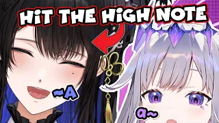 Bijou Tries To Mimic Nerissa's Opera Level High Notes Soprano Is Too Adorable【Hololive Advent】