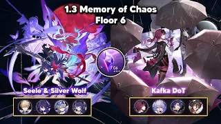 1.3 Memory Of Chaos 6 (MoC) - E0 Seele & Silver Wolf x E0 Kafka DoT - Honkai: Star Rail