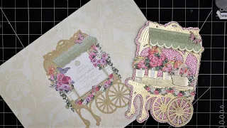 Anna Griffin "Flower Cart Easel Card" Finishing School Craft Box Review Tutorial! I Just Love It!