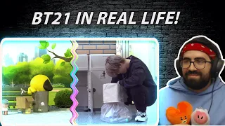 We got a new guest! - BT21 Characters in Real Life (Part 1) | Reaction