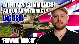 English military vocabulary and commands! Army ranks EXPLAINED!