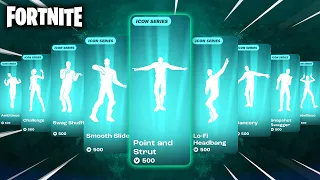 ALL ICON SERIES DANCES & EMOTES IN FORTNITE