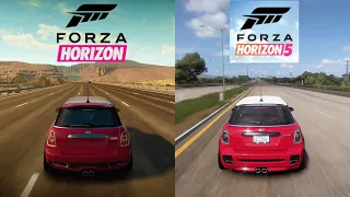 Forza Horizon 1 vs Forza Horizon 5 Highway Comparison - Colorado vs Mexico