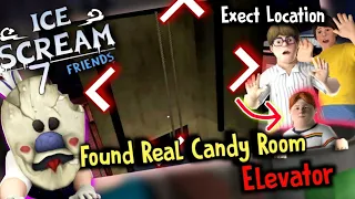 Found Lis Candy Room Real Elevator Area Whereas Upcoming In Ice Scream 7 || Ice Scream 7 Secrets