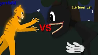 Cartoon cat vs gorefield|Fight animation