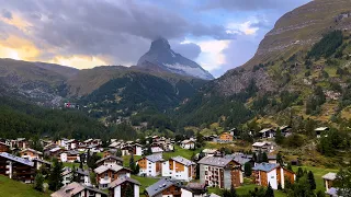 Train Ride Gornergrat Railway to Zermatt - 4K Switzerland - Matterhorn