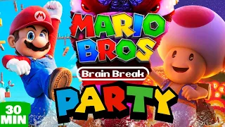 Super Mario Brain Break Party 🍄 Freeze Dance & Run 🍄 Just Dance 🍄 Jump Challenger 🍄 Matthew Wood