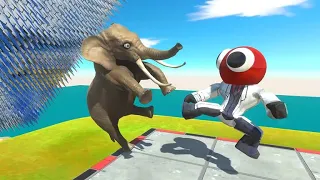 Super Kick From Red to the Sharp Spikes - Animal Revolt Battle Simulator