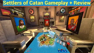 Settlers of Catan VR Oculus Quest 2 Gameplay + Review -  Board Games Done Right in VR!