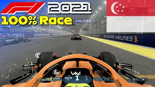 F1 2021 - Let's Make Norris World Champion #16: 100% Race Singapore