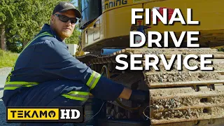 FULL FINAL DRIVE SERVICE (Drain & Refill) — EASY DIY EXCAVATOR MAINTENANCE