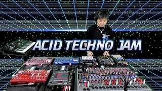 Acid Techno Jam 138 BPM | Techno dance music machine live