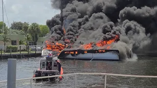 boat fire in dania beach florida part 5