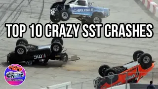 Top 10 Crazy Stadium SUPER Trucks Crashes! | Duster2582