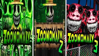 ALL Zoonomaly Trailers Comparison - Zoonomaly 2 VS Zoonomaly 3 VS Zoonomaly
