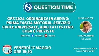 GPS 2024, ordinanza in arrivo: prima fascia motoria, servizio civile universale, abilitati estero