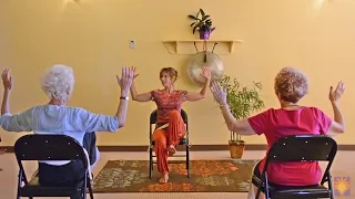 Seniors Get Moving and Stay Active with Energizing Chair Yoga led by Sherry Zak Morris, C-IAYT