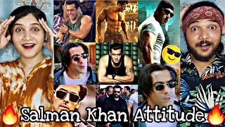 Salman Khan Full Attitude Videos REACTION | Salman Khan Angry moments | Part 3 | Reaction Bazar