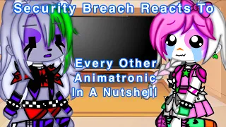 [FNaF] Security Breach Reacts To Every Other Animatronic In A Nutshell || My AU ||