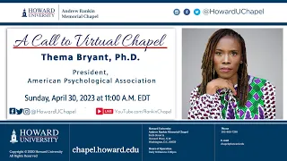 Thema Bryant, Ph.D. | Andrew Rankin Memorial Chapel | Howard University