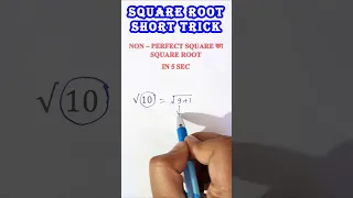 Square Root of  Non Perfect Square Root in 5 Seconds | Square root of 29, 17, 23, 19, 26, 10 #shorts