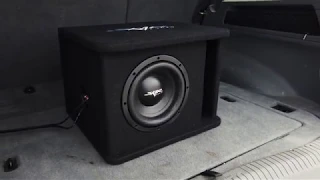 Skar Audio 700 Watt SDR-1X8D2 Single 8-inch Loaded Subwoofer Enclosure Demo!!