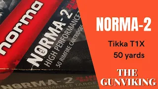 Norma 2 .22lr accuracy test 55y, Tikka T1X