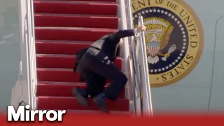 Joe Biden falling over in public