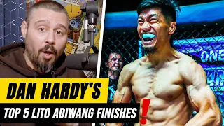 WILDEST Fighter In ONE?! | Dan Hardy's Top 5 Lito Adiwang Finishes