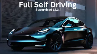 Update 12.3.4 Supervised - Full Self Driving Las Vegas | FSD 12 City Streets Tesla Model 3