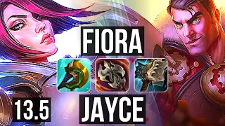 FIORA vs JAYCE (TOP) | 3.0M mastery, 1000+ games, 6/1/3 | KR Master | 13.5