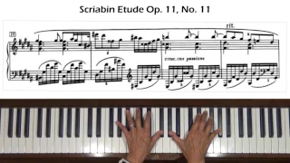 Scriabin Prelude Op. 11, No. 11 in B Major Piano Tutorial
