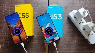 Realme C55 vs Narzo N53 Battery Drain Test & Charging Test