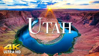 FLYING OVER UTAH (4K UHD) Amazing Beautiful Nature Scenery & Relaxing Music - 4K Video Ultra HD