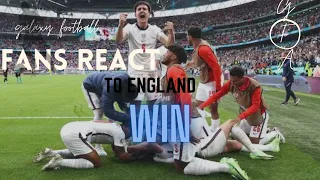 England fans reaction to win against Germany in EURO 2020