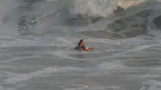 The Wedge, CA, Lifeguard Rescue, 10/9/22 PM