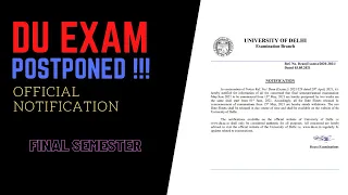 DU Examination Notice Release | DU May - June 2021 Exam Update | Delhi University Exam Guidelines