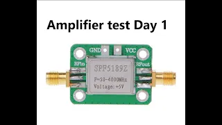 LoRa Helium SPF5189 amplifier Day 1