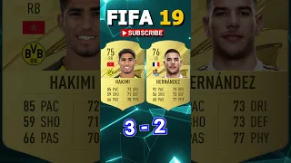 HAKIMI VS THEO HERNANDEZ FIFA COMPARISON #shorts #football #fifa10 #fifa23 #hakimi #theo