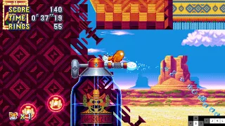 Sonic Mania (PC) - Mirage Saloon Act 2 Tails speedrun in 0:46.07