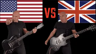 United States of America VS United Kingdom (Guitar Riffs Battle)