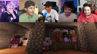 Se ESCONDEN en casa de VEGETTA (TODAS las reacciones) 🤣 | Karmaland 5